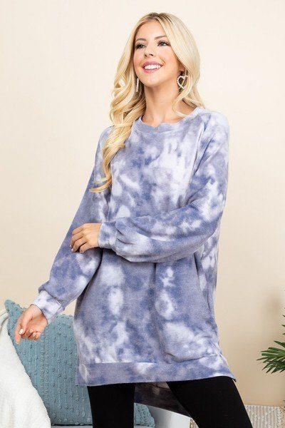 Ultra Cozy Tie Dye French Terry Oversized Pullover