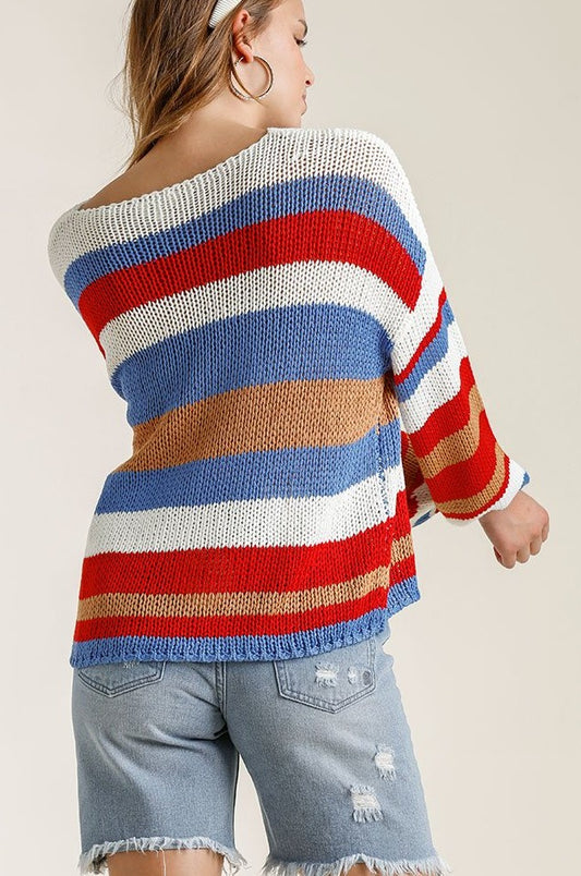 Eloise Striped Knit Sweater