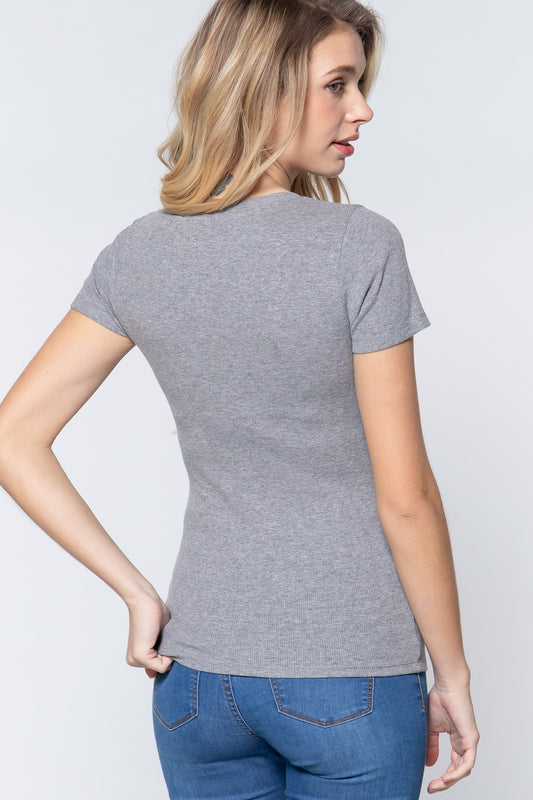 Back to the Basics Ribbed Top