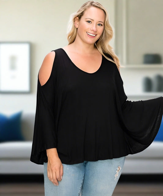 Madelyn Solid Kimono Style Top