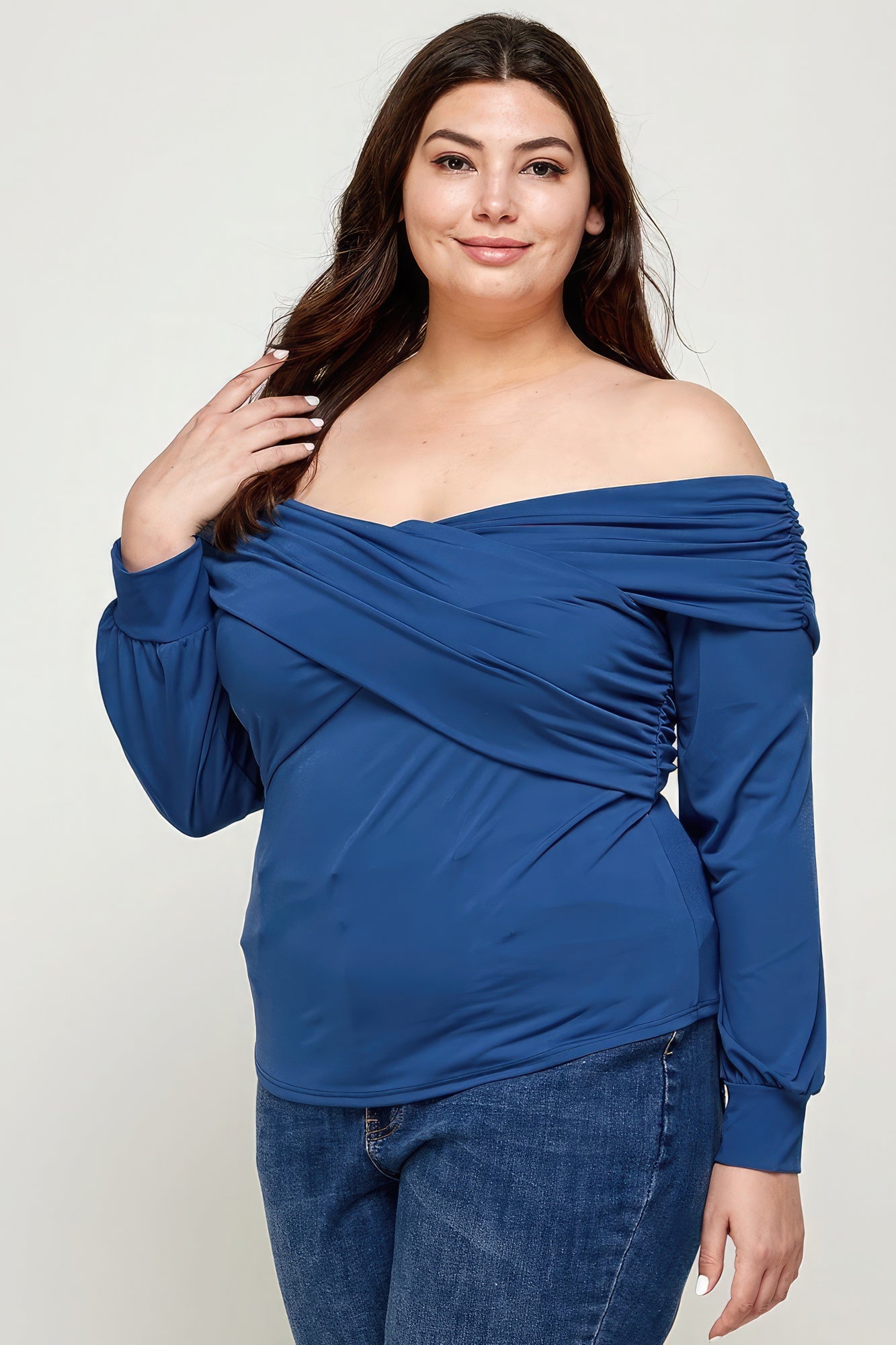 Millie Wrap Dressy Top | Curvy