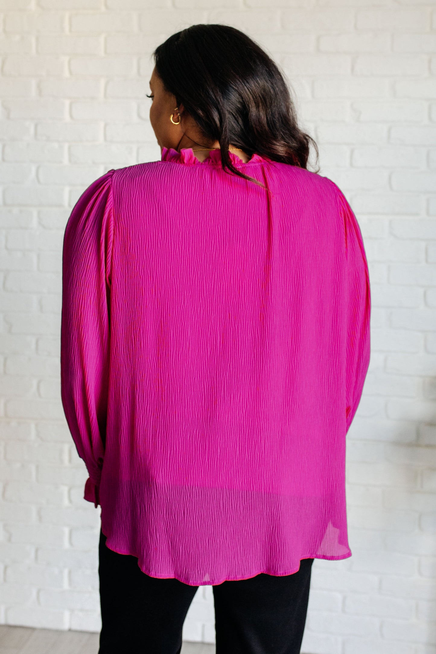 Candid Moment Ruffle Blouse