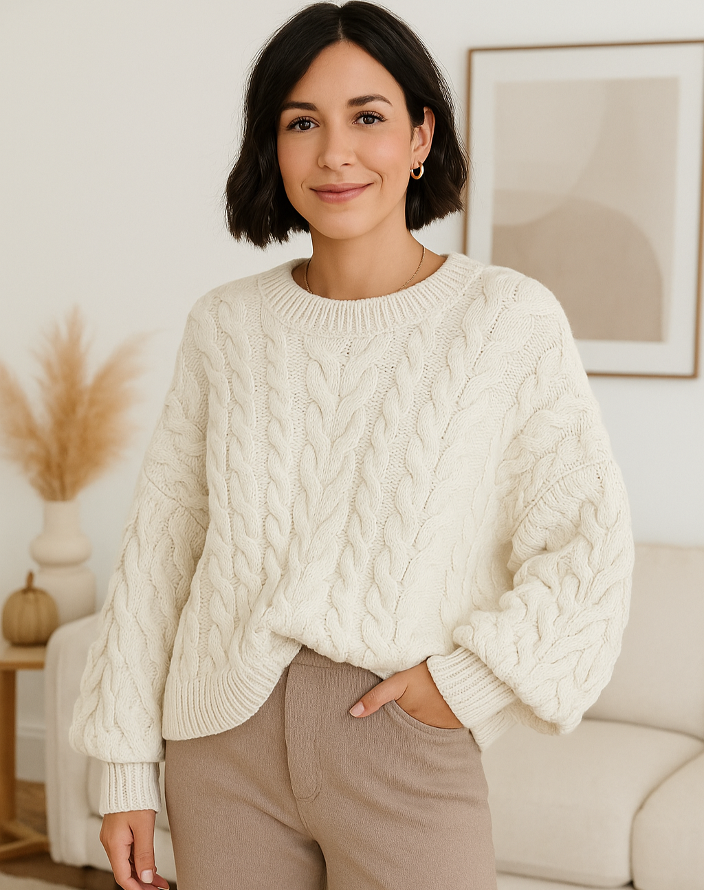 Catherine Cable Knit Sweater