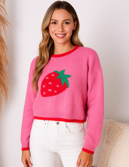 Strawberry Patch Sweater