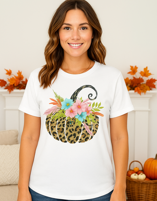 Leopard Pumpkin Graphic Tee