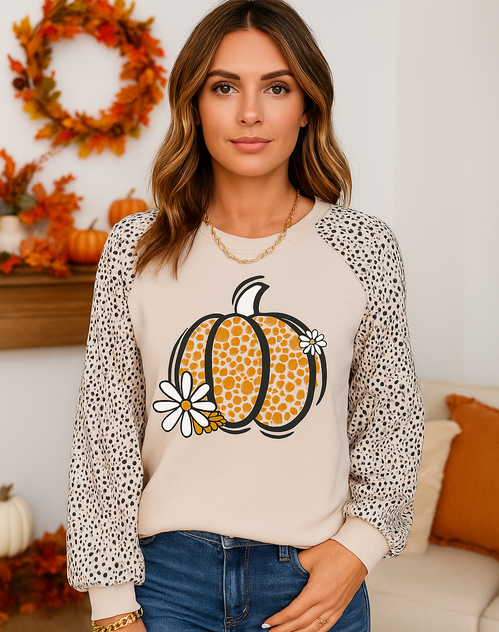 Raven Pumpkin Top