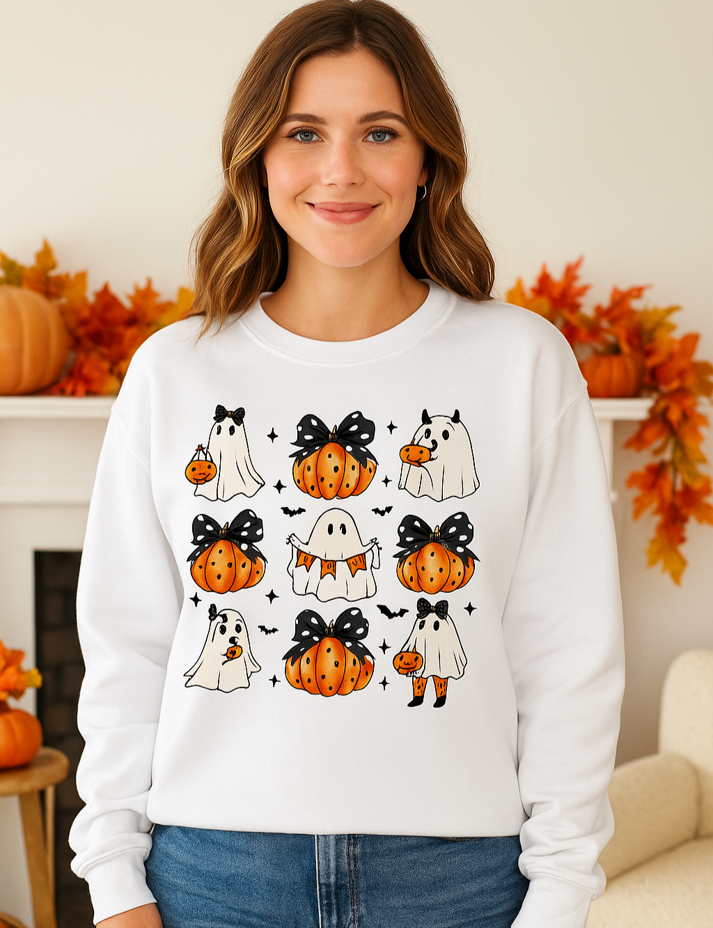 Pumpkin & Ghost Sweatshirt