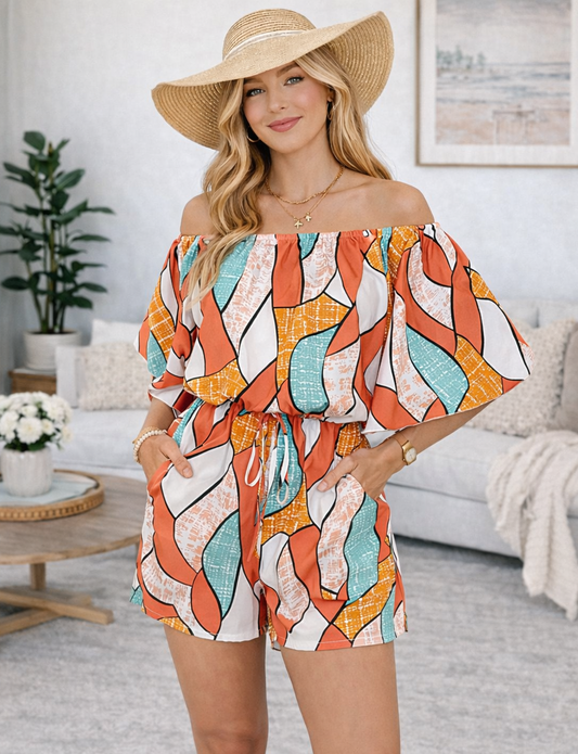 Indie Off-Shoulder Romper