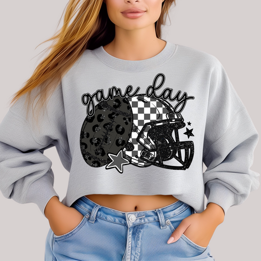 Checkered Leopard Gameday Sweatshirt