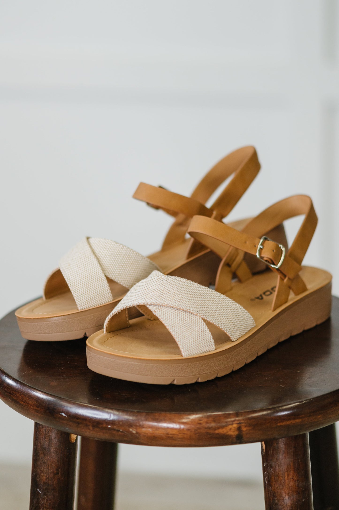 Chester Platform Sandals | Cream
