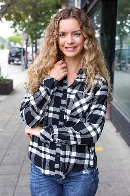 Casual Chic Plaid Top