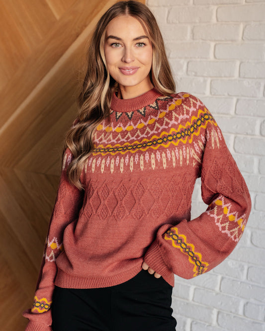 Cozy Chalet Fair Isle Sweater