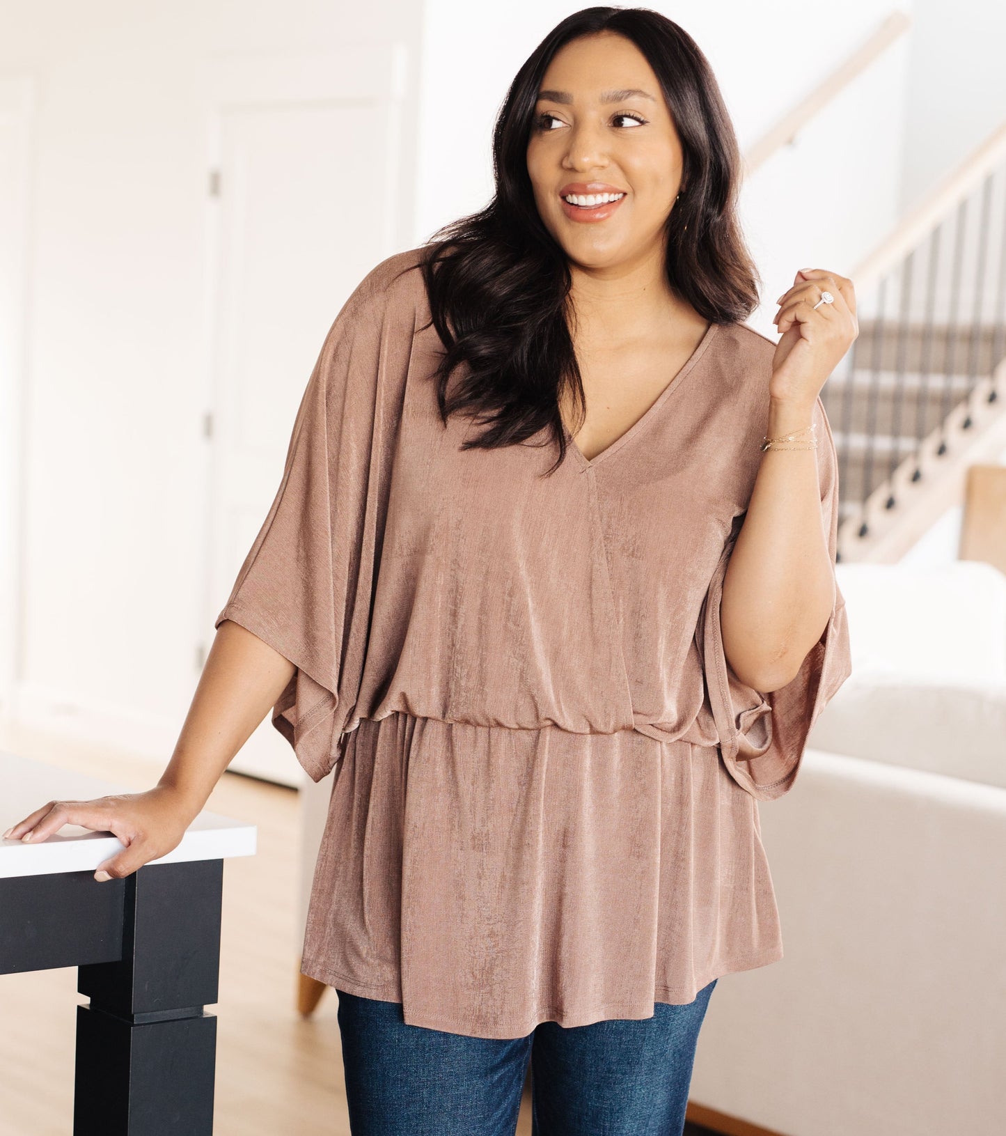 Dazzlingly Draped Blouse