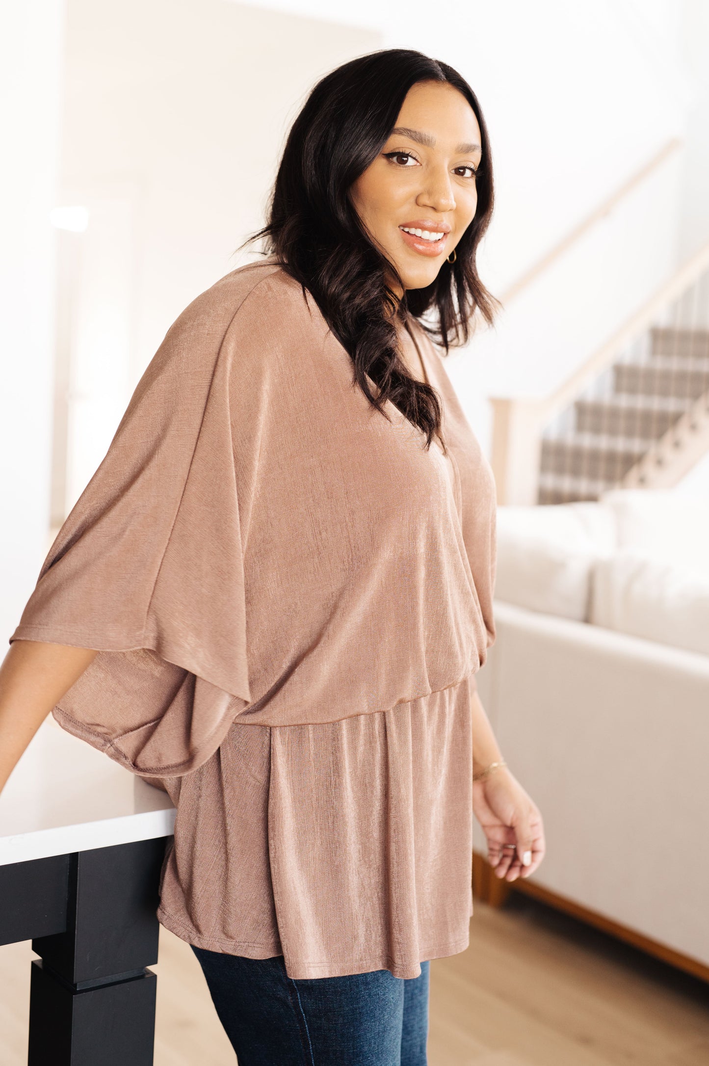 Dazzlingly Draped Blouse