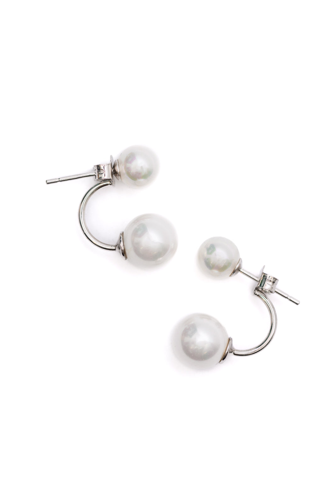 Double Pearl Earrings