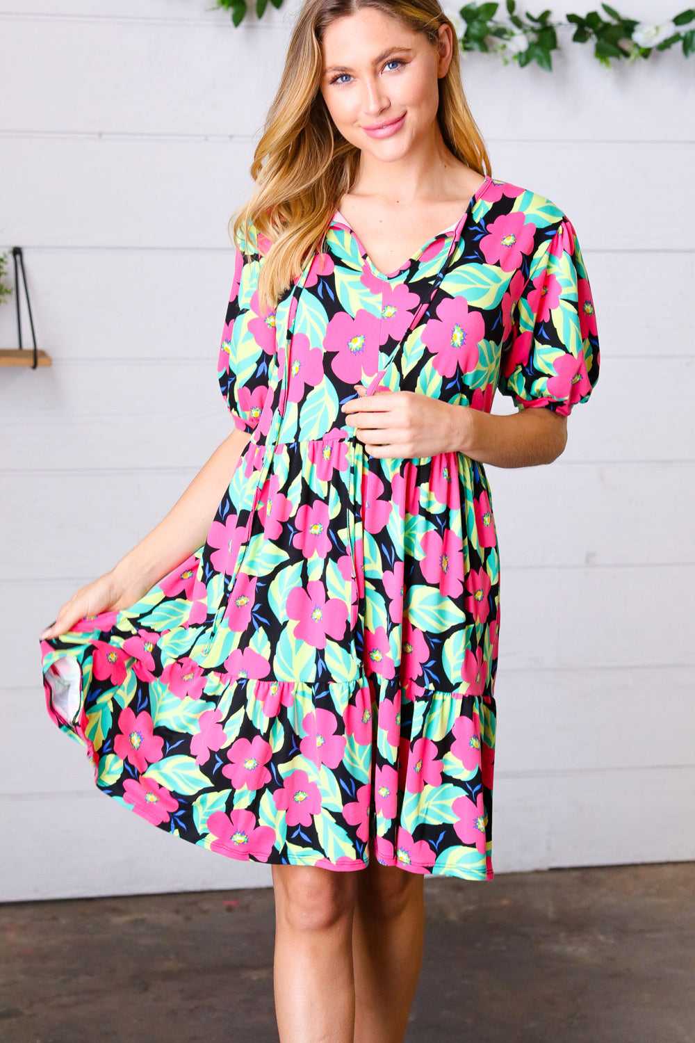 Floral Tiered Dress