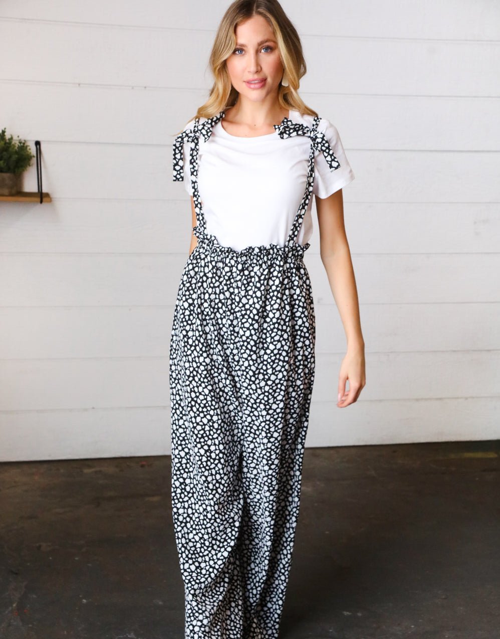 Aleah Wide Leg Frilled Jumpsuit