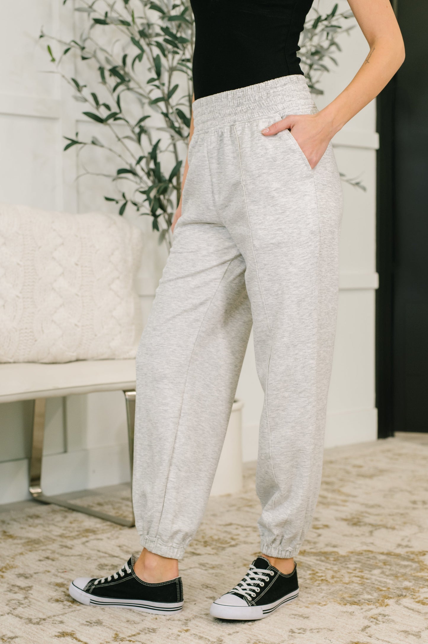 Every Second, Every Hour Joggers | Heather Grey