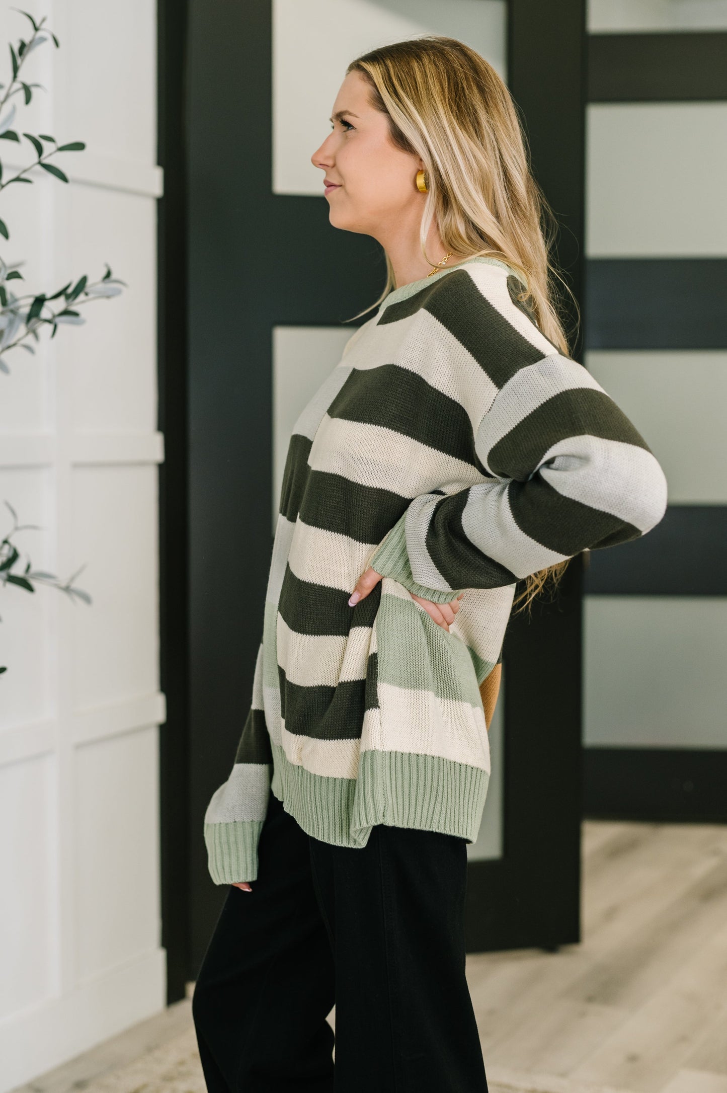 Fall Into Us Color Block Pullover