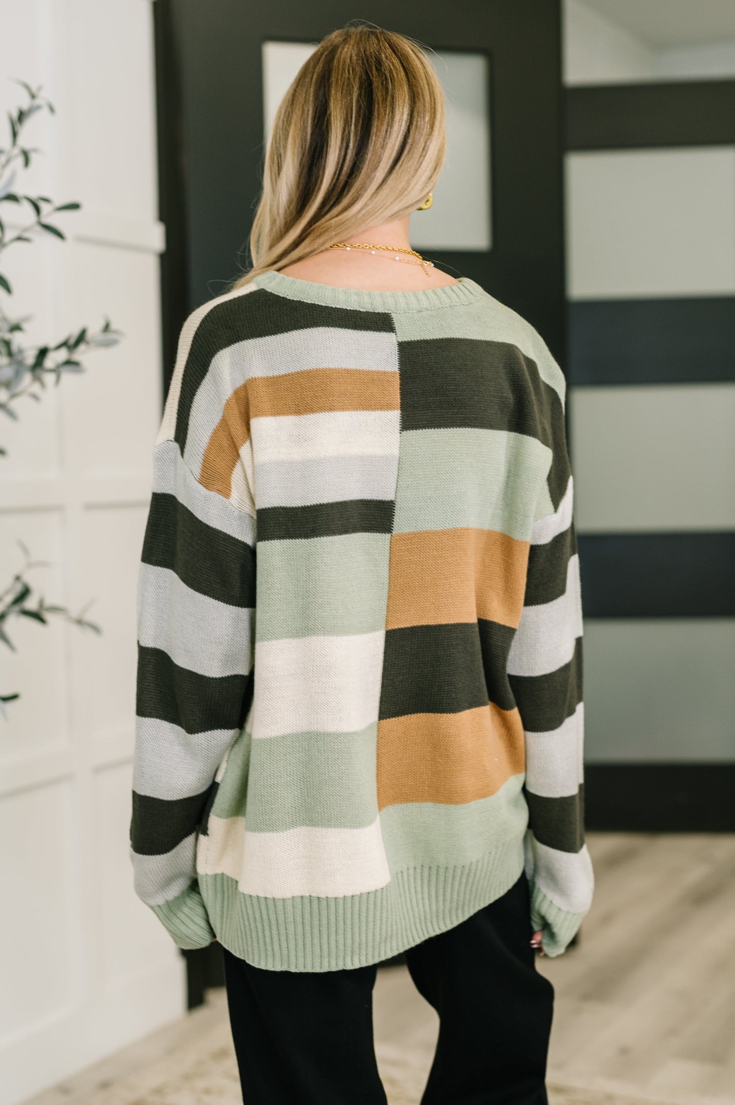 Fall Into Us Color Block Pullover