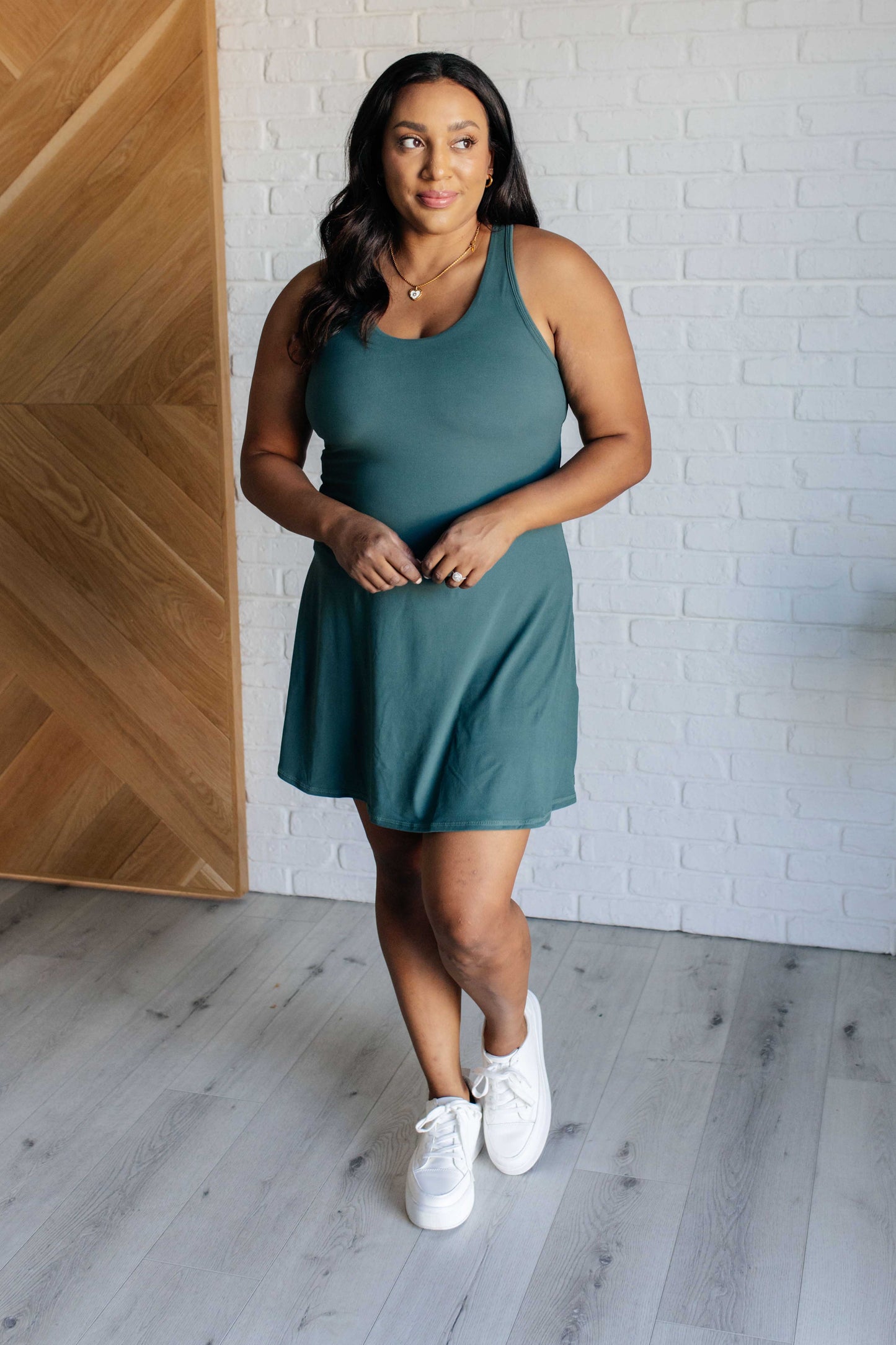 First Serve Dress | Everglade Green