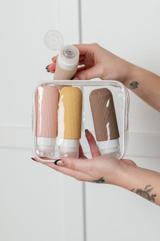 From Here to There Toiletry Travel Bottles | Neutral