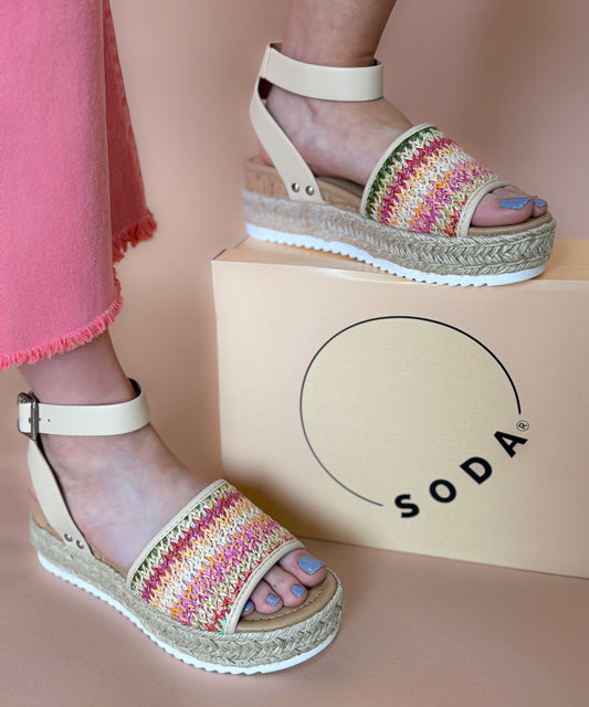 Reba Sandals | Pink Multi
