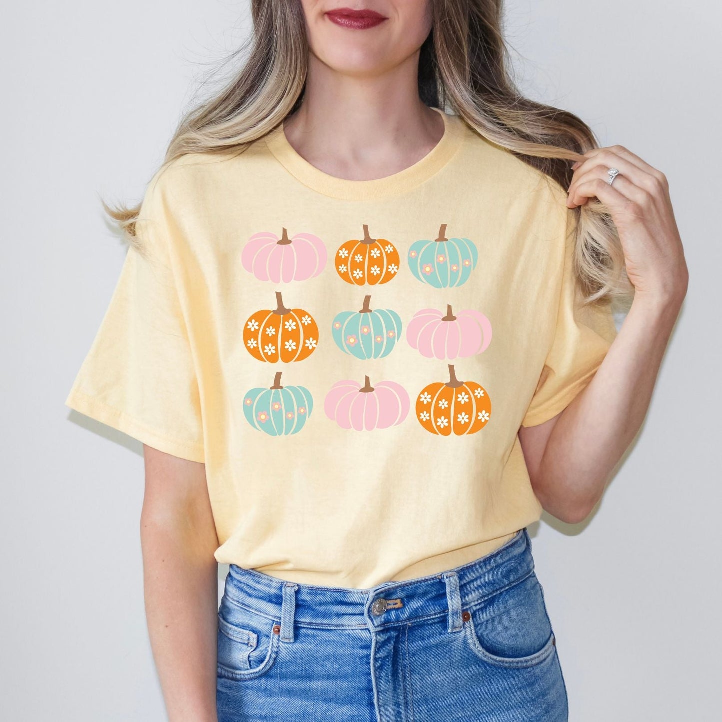 Cheerful Pumpkin Graphic Tee