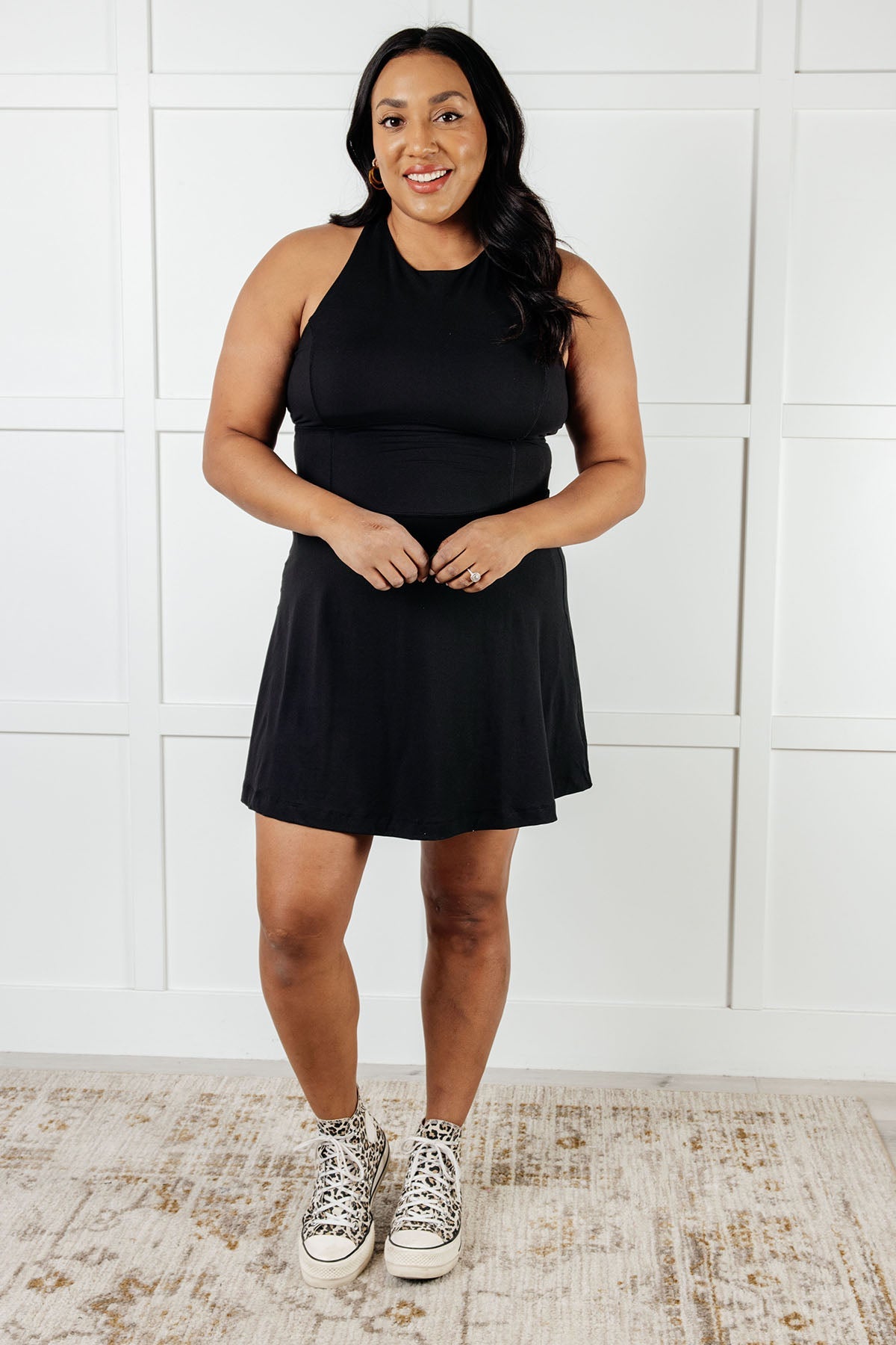 Gym & Tonic Butter Romper Dress | Black