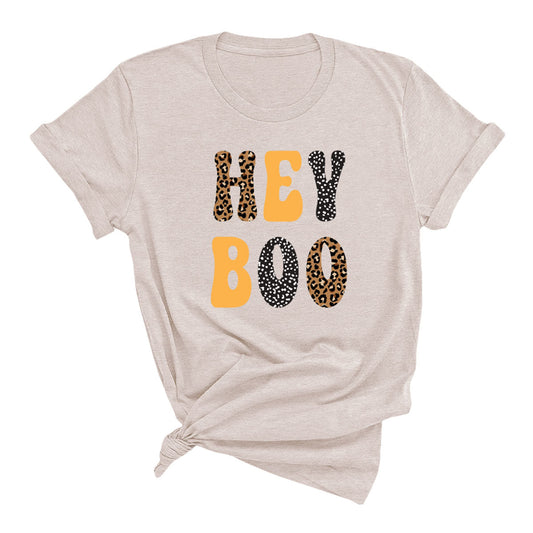 Leopard Hey Boo Graphic Tee