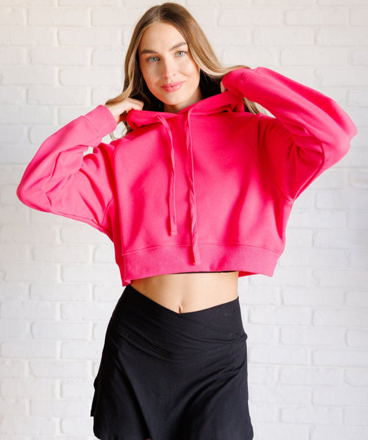 Had Me in the First Half Pullover Hoodie | Flamingo Pink