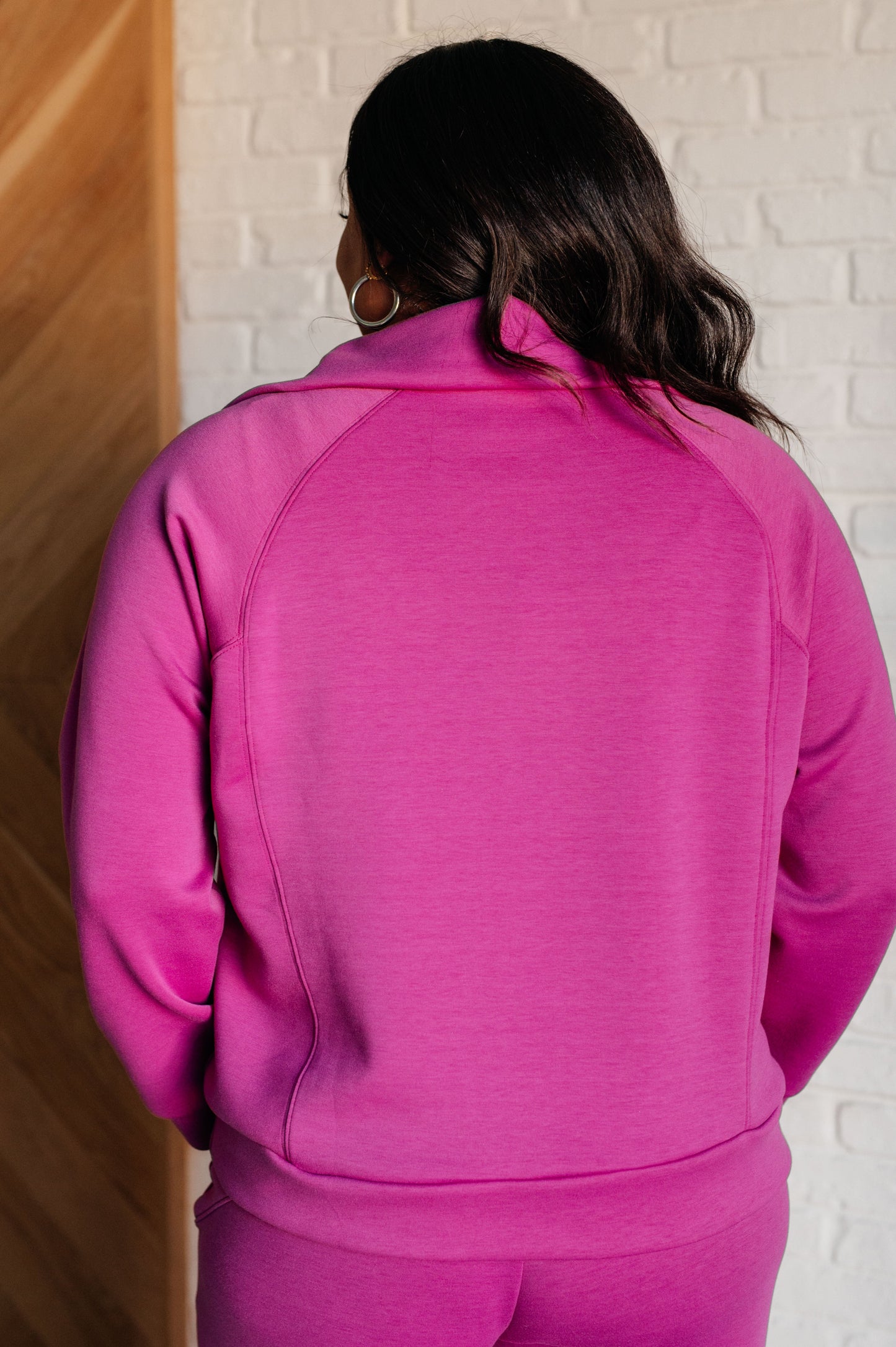 Hamptons Travel Half-Zip Pullover | Magenta