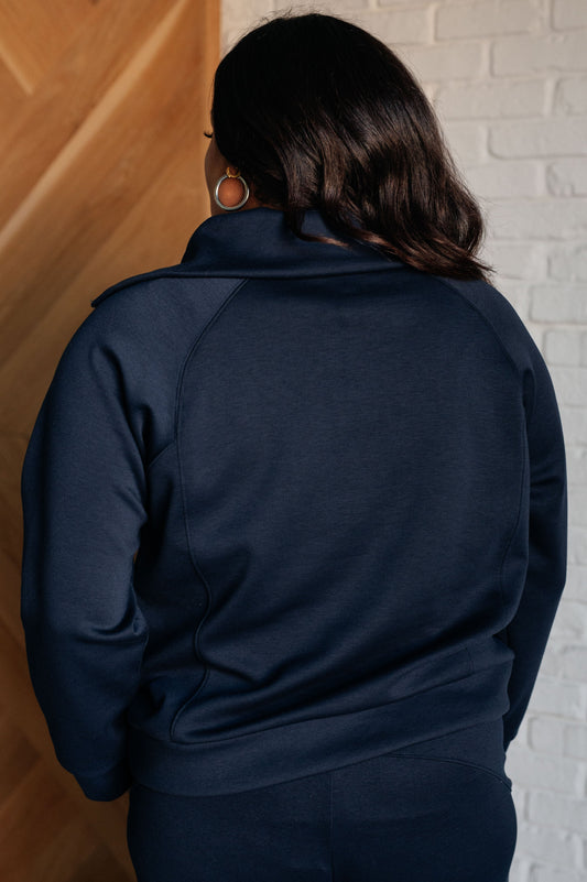 Hamptons Travel Half-Zip Pullover | Navy