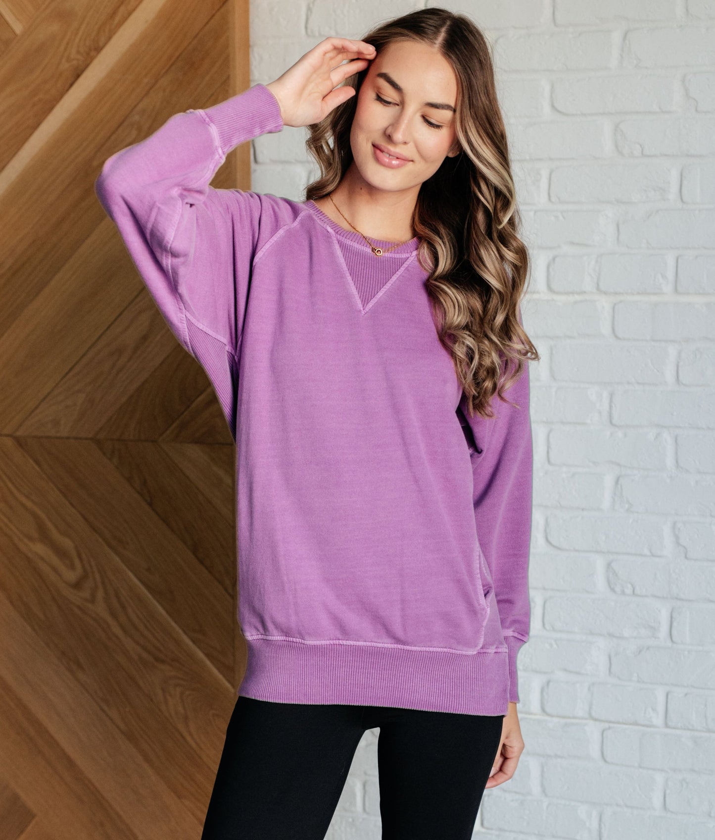 Hands Down Favorite Sweatshirt | Light Plum