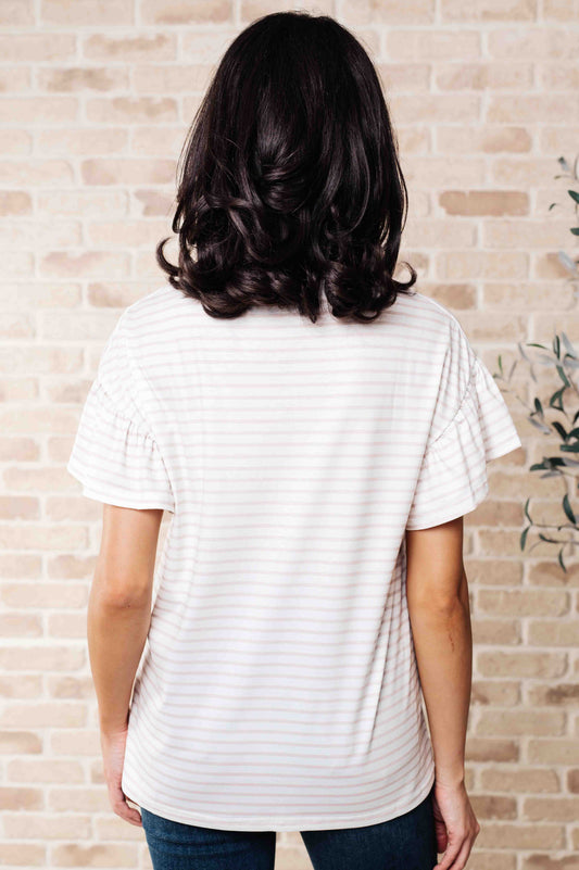 Hand to Hold Lace Striped Top