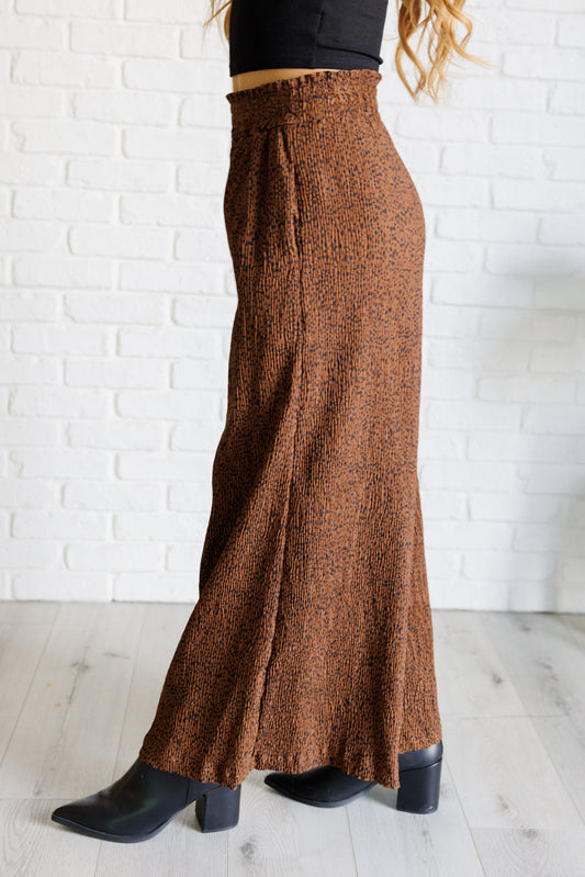 Harmony High-Rise Wide Leg Pants | Brown