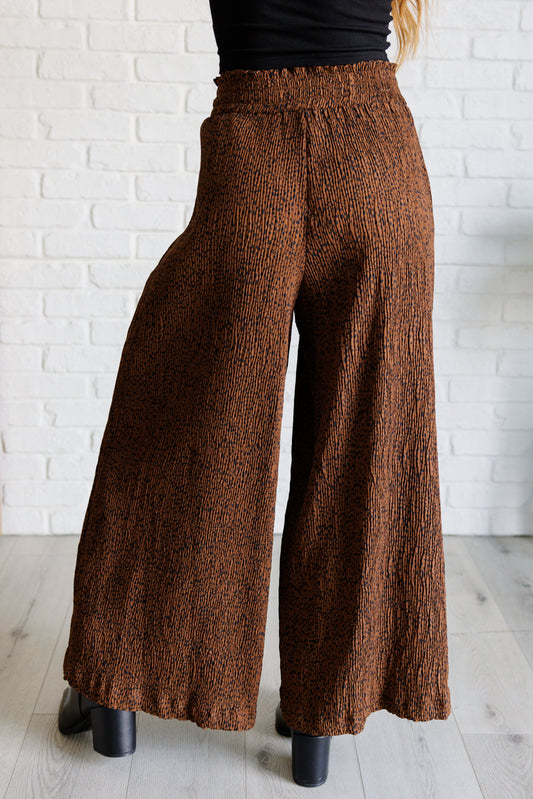 Harmony High-Rise Wide Leg Pants | Brown