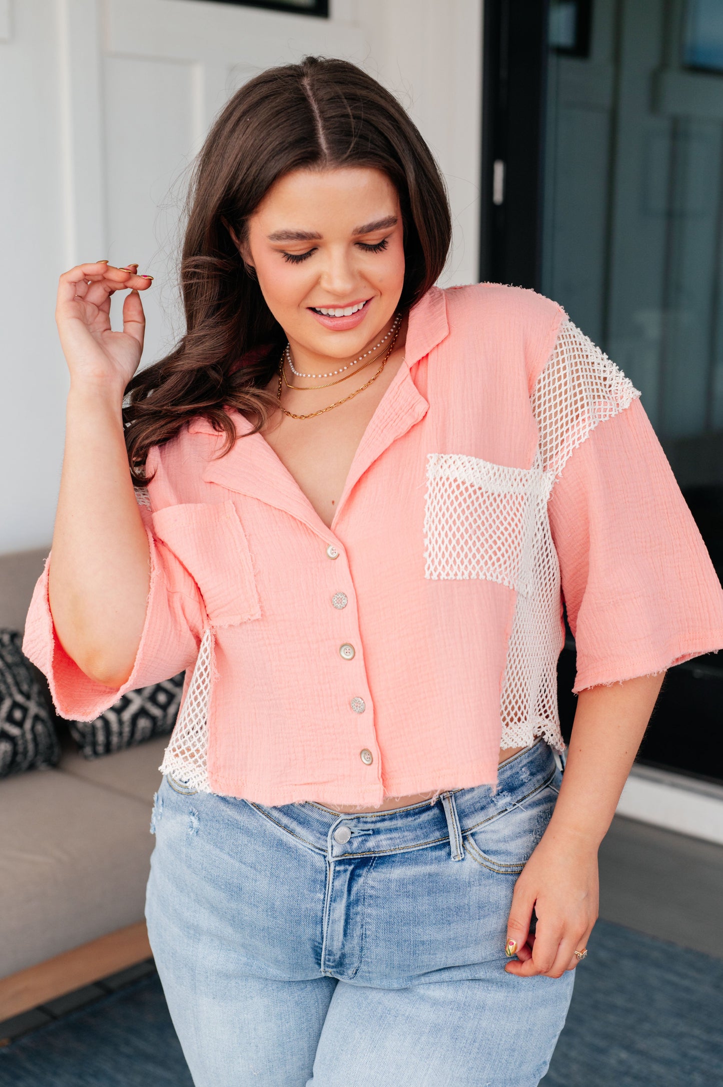 Havana Nights Button-Up Top