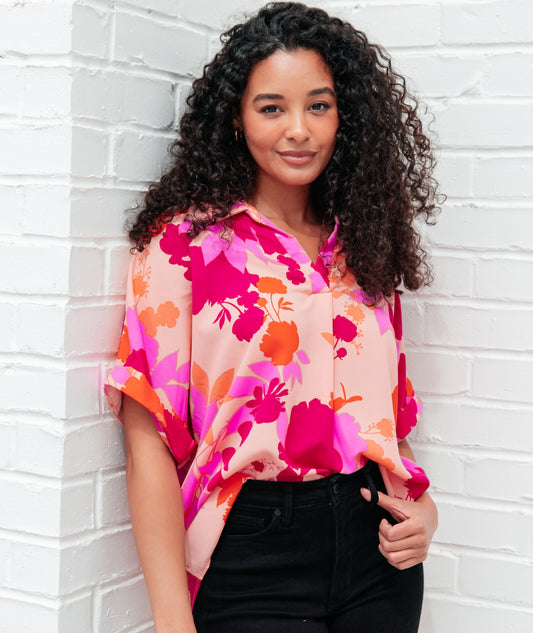 Hazy Cosmic Jive Relaxed Blouse