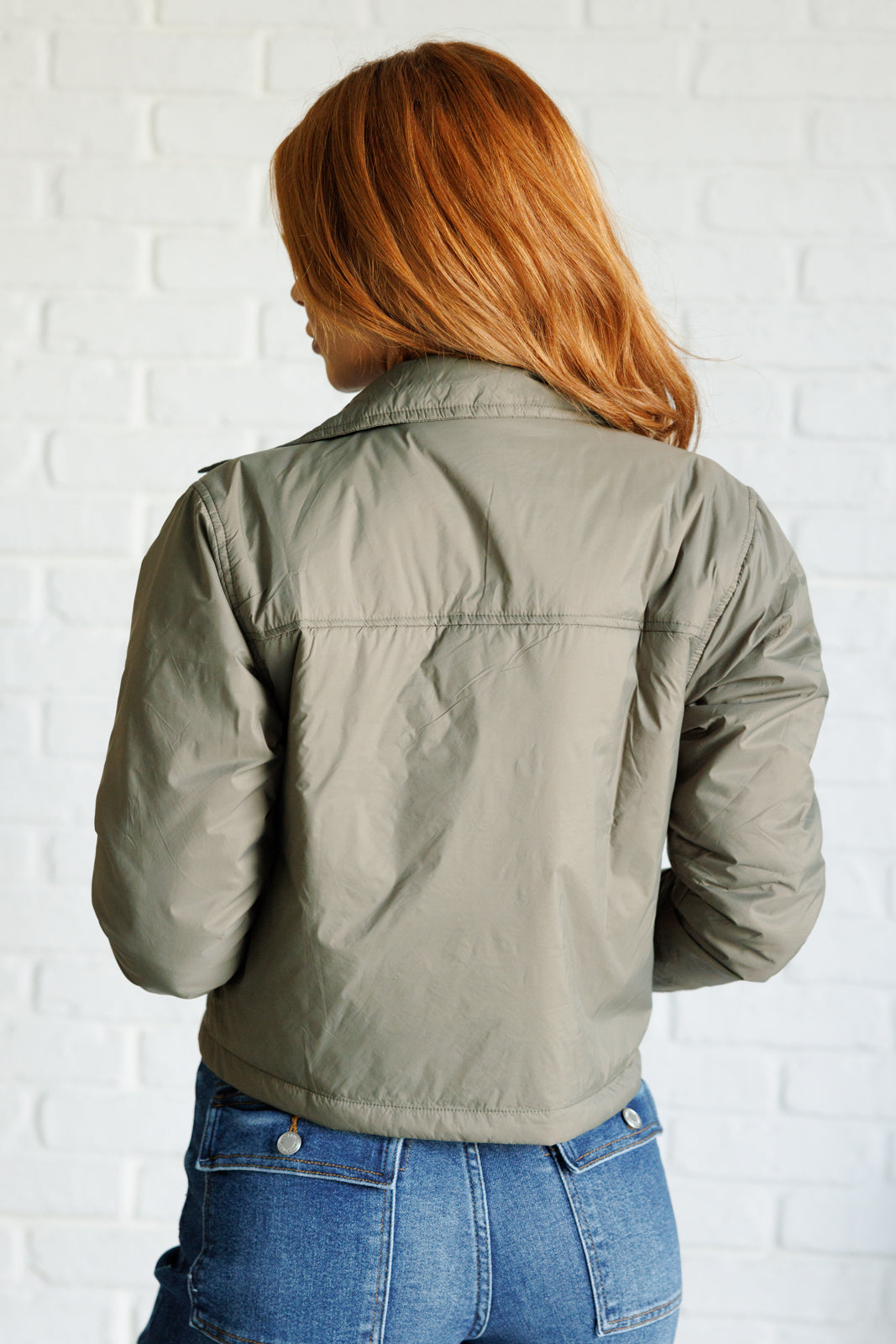 Hear Me Out Lightweight Puffer Jacket | Olive