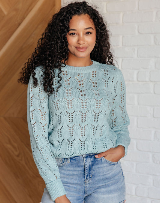 Hole In One Pointelle Sweater
