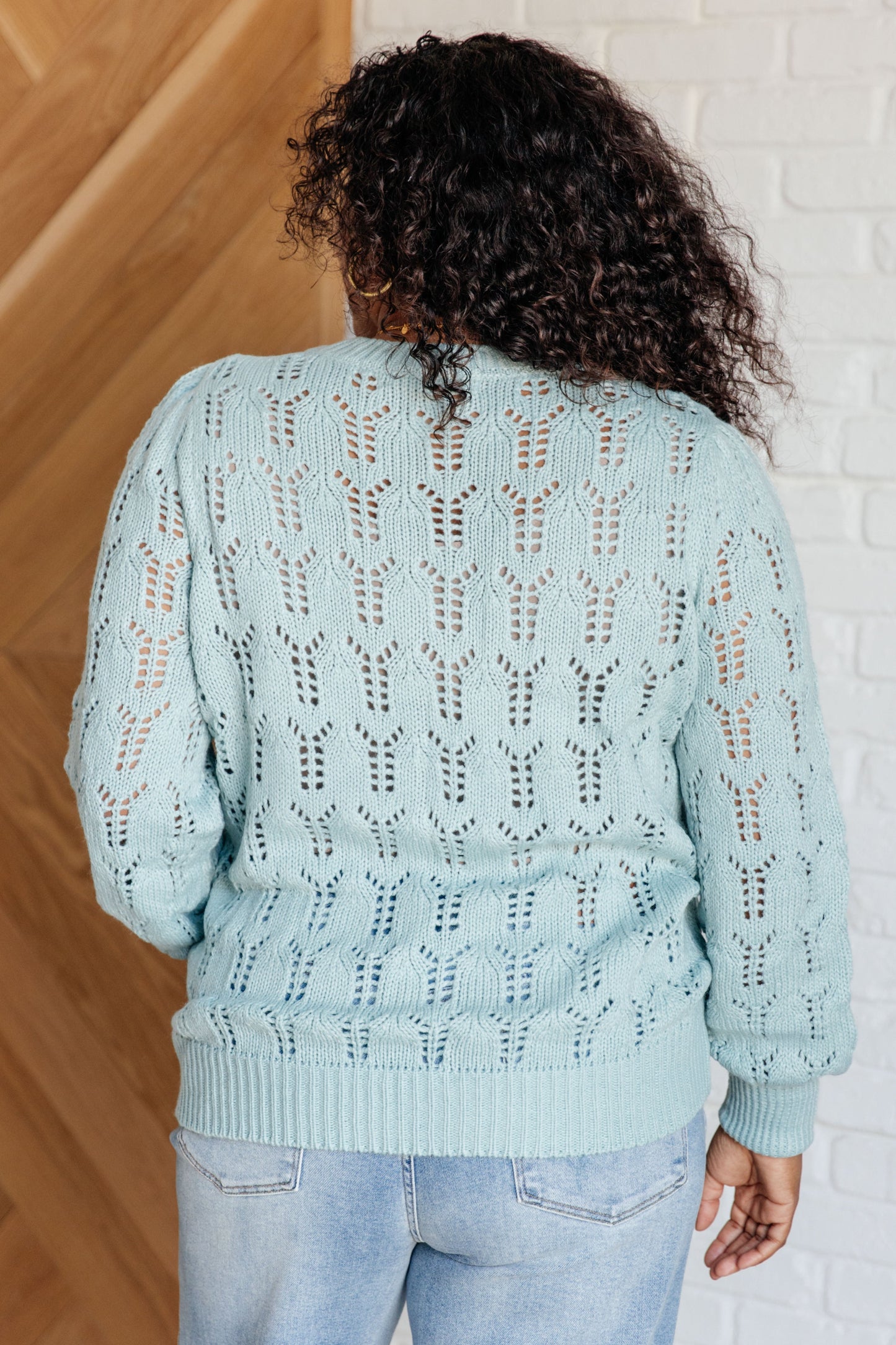 Hole In One Sheer Pointelle Sweater