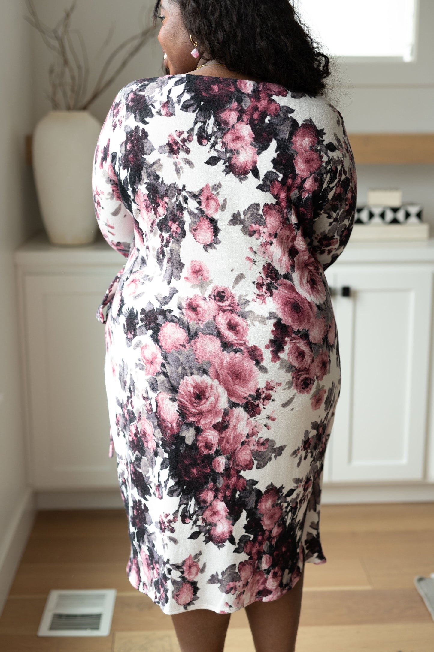 Honey Do I Ever Faux Wrap Dress | White Floral