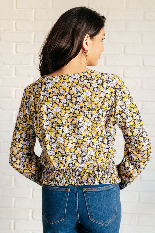 Honey Floral Blouse | Black