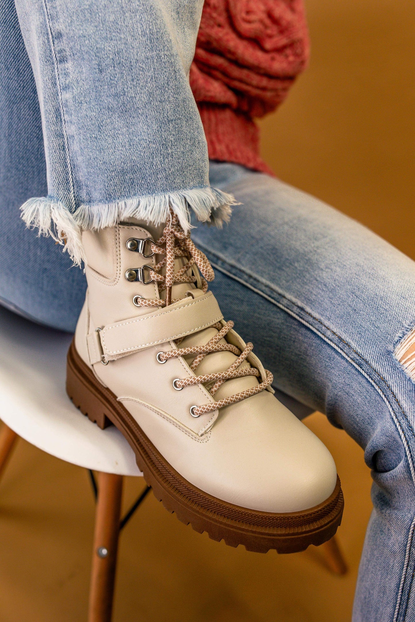 Pat Lace-Up Booties | Off-White