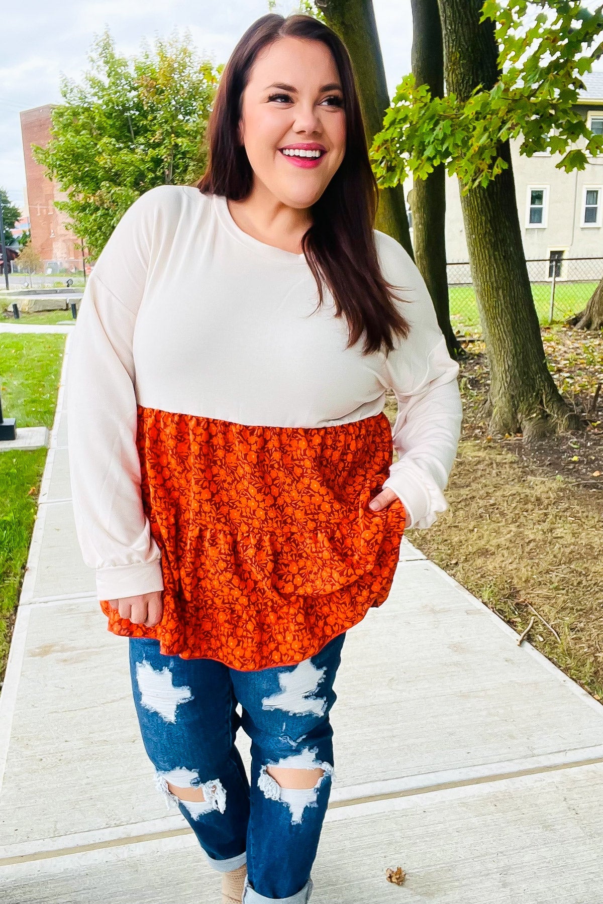 Star Struck Floral Babydoll Top