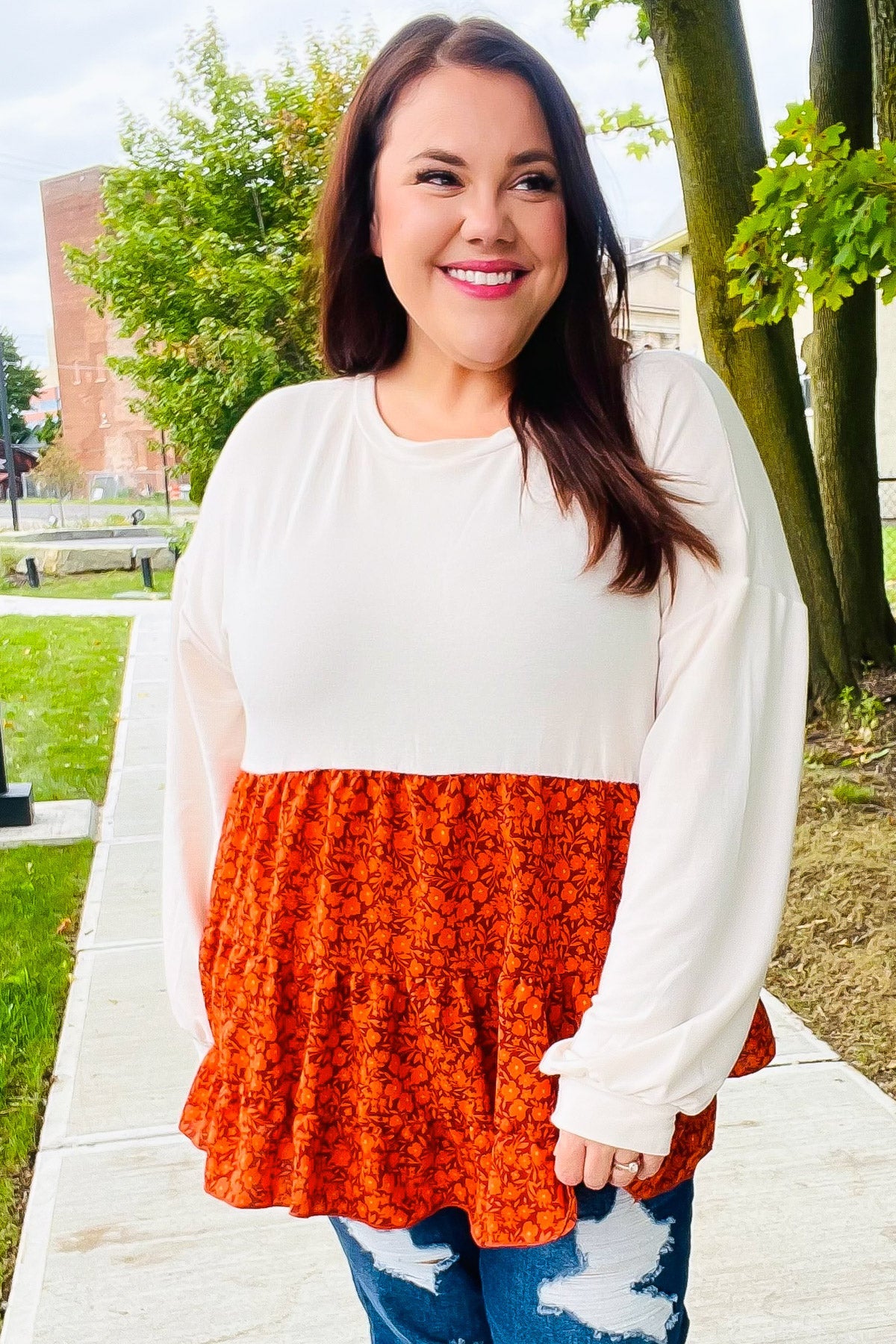 Star Struck Floral Babydoll Top