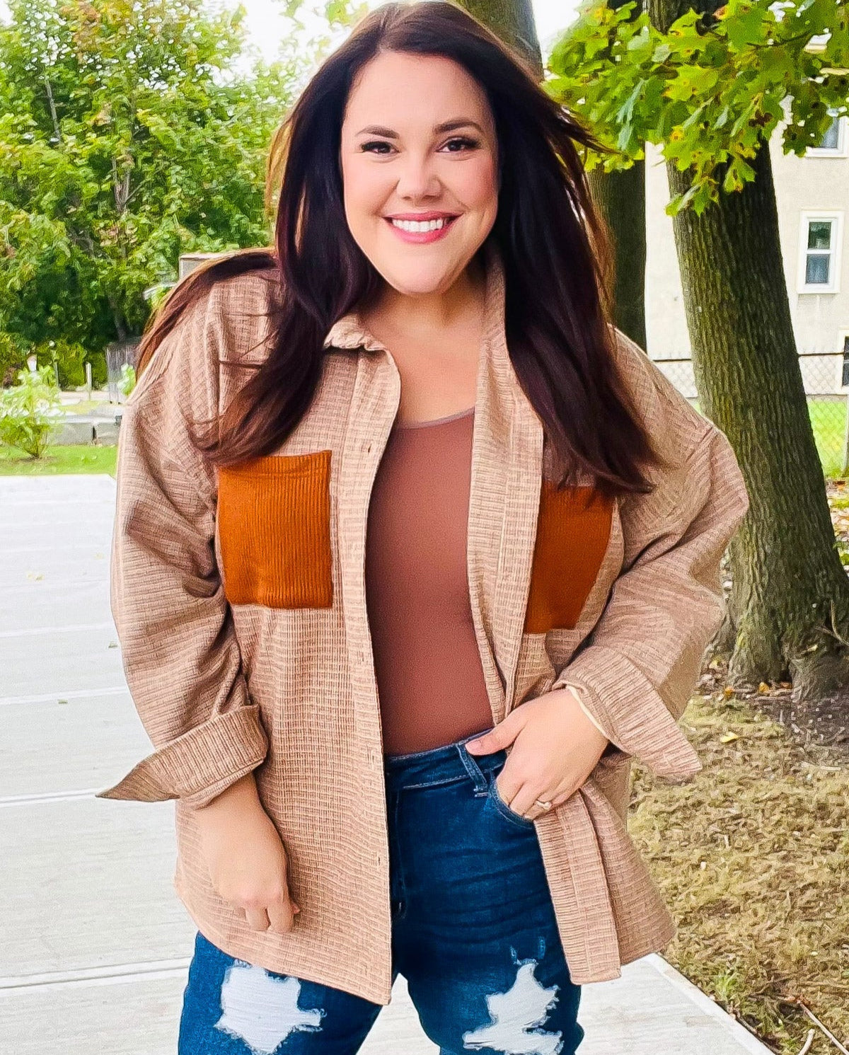 Start Your Day Plaid Oversized Shacket