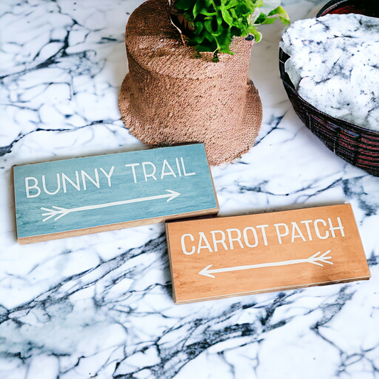 Bunny Trail or Carrot Patch Sign