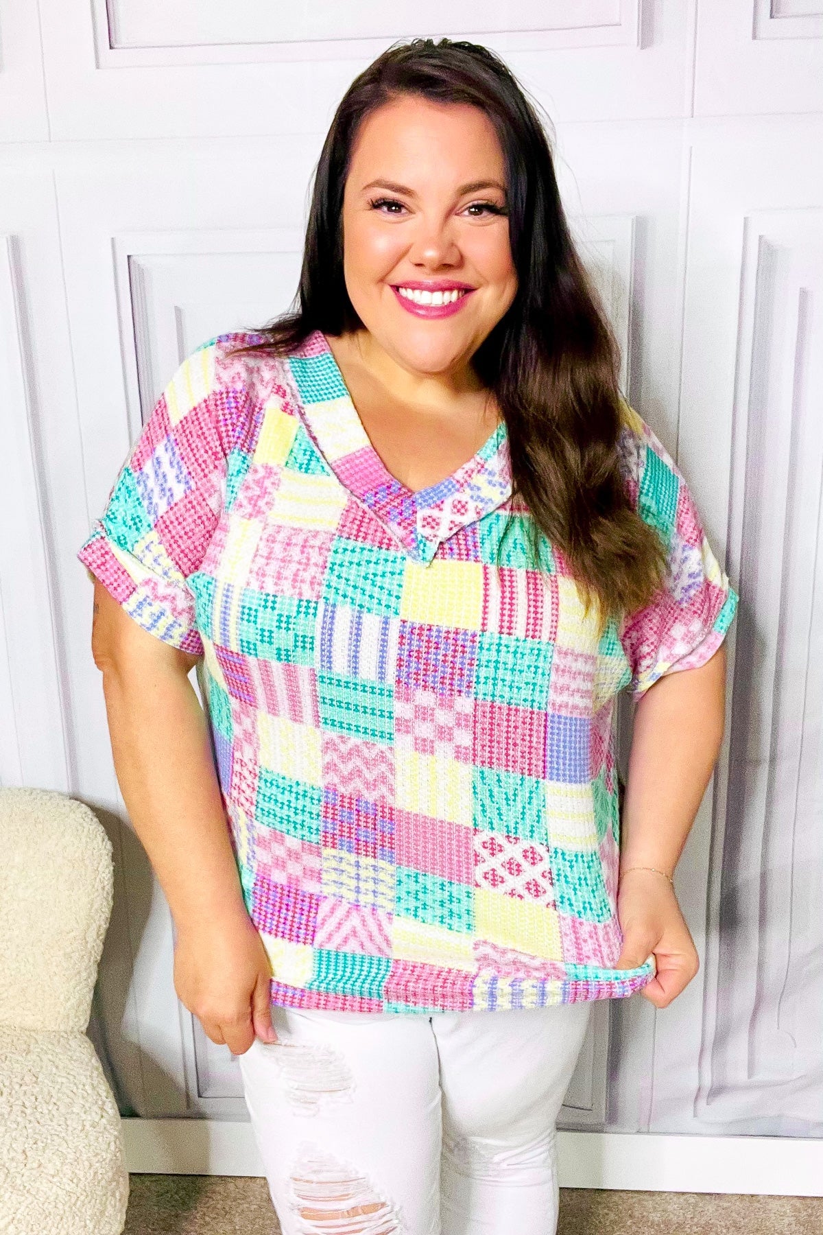 Easy Living Patchwork Top